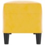 Banco de terciopelo amarillo 100x35x41 cm de vidaXL, Bancos - Ref: Foro24-349427, Precio: 65,26 €, Descuento: %