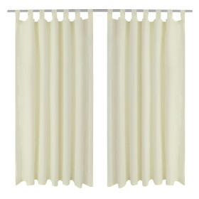 2 micro-satin curtains with loops 140 x 175 cm by vidaXL, Curtains and curtains - Ref: Foro24-130356, Price: 25,99 €, Discoun...