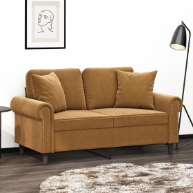 Decorative cushions 2 pcs brown velvet 40x40 cm by vidaXL, Cushions - Ref: Foro24-349492, Price: 19,99 €, Discount: %