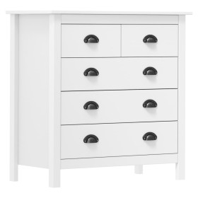 Hill bedside table solid white pine wood 79x40x80 cm by vidaXL, Sideboards - Ref: Foro24-288916, Price: 118,35 €, Discount: %