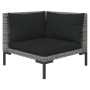 Gartensofas 9-teilig und Kissen dunkelgraues synthetisches Rattan von vidaXL, Gartensets - Ref: Foro24-3099849, Preis: 743,63...