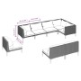 Gartensofa-Set 8-teilig mit dunkelgrauen synthetischen Rattankissen von vidaXL, Gartensets - Ref: Foro24-3099868, Preis: 669,...