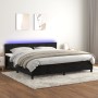 Boxspringbett mit Matratze und LED-Samt in Schwarz, 200 x 200 cm von vidaXL, Betten und Lattenroste - Ref: Foro24-3134425, Pr...