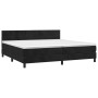 Box spring bed with mattress and LED black velvet 200x200 cm by vidaXL, Beds and slatted bases - Ref: Foro24-3134425, Price: ...