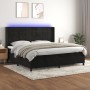 Cama box spring colchón y LED terciopelo negro 200x200 cm de vidaXL, Camas y somieres - Ref: Foro24-3139585, Precio: 689,92 €...