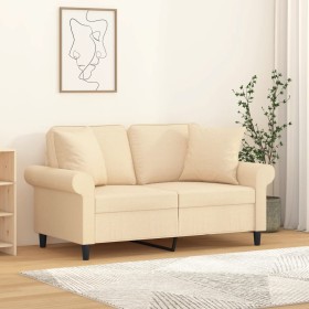 Decorative cushions 2 pcs cream fabric 40x40 cm by vidaXL, Cushions - Ref: Foro24-349473, Price: 16,99 €, Discount: %