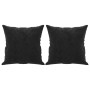 Cojines decorativos 2 uds terciopelo negro 40x40 cm de vidaXL, Cojines - Ref: Foro24-349490, Precio: 21,27 €, Descuento: %