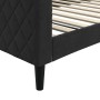 Black velvet sofa bed 100x200 cm by vidaXL, Beds and slatted bases - Ref: Foro24-354255, Price: 223,84 €, Discount: %