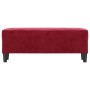 Banco de terciopelo rojo vino tinto 100x35x41 cm de vidaXL, Bancos - Ref: Foro24-349425, Precio: 65,26 €, Descuento: %