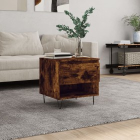 Smoked oak engineered wood coffee table 50x46x50 cm by vidaXL, Coffee table - Ref: Foro24-830918, Price: 35,99 €, Discount: %