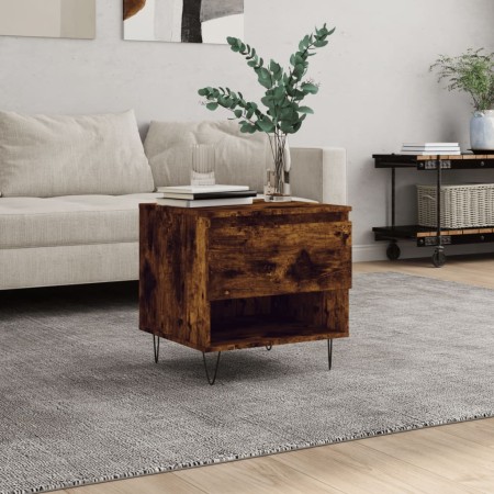 Smoked oak engineered wood coffee table 50x46x50 cm by vidaXL, Coffee table - Ref: Foro24-830918, Price: 35,17 €, Discount: %