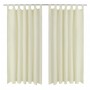 2 cortinas micro-satinadas con trabillas 140 x 245 cm de vidaXL, Cortinas y visillos - Ref: Foro24-130358, Precio: 28,99 €, D...