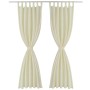 2 cortinas micro-satinadas con trabillas 140 x 245 cm de vidaXL, Cortinas y visillos - Ref: Foro24-130358, Precio: 28,99 €, D...