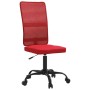 Silla de oficina regulable en altura tela de malla rojo tinto de vidaXL, Sillas de oficina - Ref: Foro24-353012, Precio: 57,2...