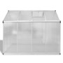 Invernadero de aluminio reforzado con marco base 4,6 m² de vidaXL, Invernaderos - Ref: Foro24-41317, Precio: 376,88 €, Descue...