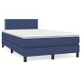 Box spring bed with blue fabric mattress 120x200 cm by vidaXL, Beds and slatted bases - Ref: Foro24-3139967, Price: 387,27 €,...