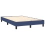 Box spring bed with blue fabric mattress 120x200 cm by vidaXL, Beds and slatted bases - Ref: Foro24-3139967, Price: 387,27 €,...