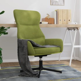 Silla de relajación de terciopelo verde claro de vidaXL, Sillones - Ref: Foro24-341111, Precio: 113,99 €, Descuento: %