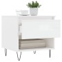 Engineered wood glossy white coffee table 50x46x50 cm by vidaXL, Coffee table - Ref: Foro24-830912, Price: 37,26 €, Discount: %