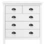 Hill bedside table solid white pine wood 79x40x80 cm by vidaXL, Sideboards - Ref: Foro24-288916, Price: 112,26 €, Discount: %