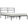 Estructura de cama con cabecero metal negro 120x200 cm de vidaXL, Camas y somieres - Ref: Foro24-355265, Precio: 93,99 €, Des...