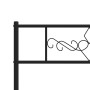 Bettgestell mit Kopfteil und Fußteil aus schwarzem Metall 90x200 cm von vidaXL, Betten und Lattenroste - Ref: Foro24-355278, ...