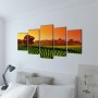 Decorative set of canvases for the wall, meadow model, 200 x 100 cm by vidaXL, Posters, prints and visual art - Ref: Foro24-2...