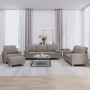 Set of sofas with 4 pieces of gray taupe fabric cushions by vidaXL, Sofas - Ref: Foro24-3201273, Price: 792,70 €, Discount: %