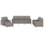 Set Sofas mit Kissen 4 Stück taupegrauer Stoff von vidaXL, Sofas - Ref: Foro24-3201273, Preis: 792,70 €, Rabatt: %