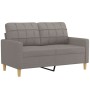 Set of sofas with 4 pieces of gray taupe fabric cushions by vidaXL, Sofas - Ref: Foro24-3201273, Price: 773,87 €, Discount: %