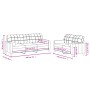 Set von Sofas mit 2 Stück Kissen aus hellgrauem Stoff von vidaXL, Sofas - Ref: Foro24-3201322, Preis: 548,84 €, Rabatt: %