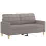 Sofa set with 2 pieces of gray taupe fabric cushions by vidaXL, Sofas - Ref: Foro24-3201329, Price: 587,48 €, Discount: %