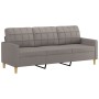 Three-piece sofa set with gray taupe fabric cushions by vidaXL, Sofas - Ref: Foro24-3201265, Price: 737,22 €, Discount: %