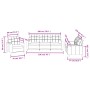 Set Sofas mit Kissen 3 Stück taupegrauer Stoff von vidaXL, Sofas - Ref: Foro24-3201265, Preis: 737,22 €, Rabatt: %