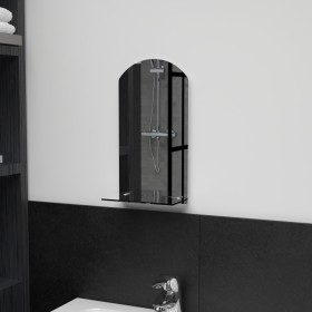 Wall mirror with tempered glass shelf 20x40 cm by vidaXL, Mirrors - Ref: Foro24-249429, Price: 16,01 €, Discount: %