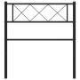 Black metal headboard 90 cm by vidaXL, Headboards and footboards - Ref: Foro24-372305, Price: 22,11 €, Discount: %