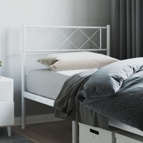 White metal headboard 80 cm by vidaXL, Headboards and footboards - Ref: Foro24-372353, Price: 21,53 €, Discount: %