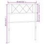 Kopfteil aus weißem Metall, 80 cm von vidaXL, Kopf- und Fußteile - Ref: Foro24-372353, Preis: 21,18 €, Rabatt: %