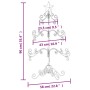 Weihnachtsbaum zur Dekoration aus schwarzem Metall 90 cm von vidaXL, Weihnachtsbäume - Ref: Foro24-359606, Preis: 49,03 €, Ra...