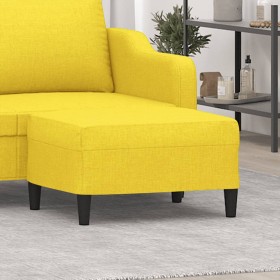 Reposapiés de tela amarillo claro 70x55x41 cm de vidaXL, Otomanas - Ref: Foro24-349308, Precio: 67,99 €, Descuento: %