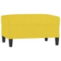 Reposapiés de tela amarillo claro 70x55x41 cm de vidaXL, Otomanas - Ref: Foro24-349308, Precio: 67,11 €, Descuento: %