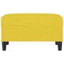 Reposapiés de tela amarillo claro 70x55x41 cm de vidaXL, Otomanas - Ref: Foro24-349308, Precio: 67,11 €, Descuento: %