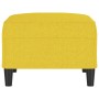 Reposapiés de tela amarillo claro 70x55x41 cm de vidaXL, Otomanas - Ref: Foro24-349308, Precio: 67,11 €, Descuento: %