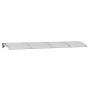 Gray polycarbonate door canopy 400x100 cm by vidaXL, Awnings - Ref: Foro24-153601, Price: 154,50 €, Discount: %