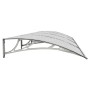 Gray polycarbonate door canopy 400x100 cm by vidaXL, Awnings - Ref: Foro24-153601, Price: 154,50 €, Discount: %