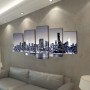 New York Profil Wandleinwand Deko-Set 100 x 50 cm von vidaXL, Poster, Drucke und visuelle Kunst - Ref: Foro24-241548, Preis: ...