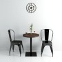 Bistro bar table made of dark ash MDF and steel, round, 60x75 cm. by vidaXL, Kitchen and dining tables - Ref: Foro24-245609, ...