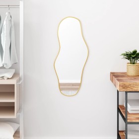 Golden wall mirror 80x35 cm by vidaXL, Mirrors - Ref: Foro24-348261, Price: 43,68 €, Discount: %