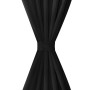 2 black micro-satin curtains with loops, 140 x 225 cm by vidaXL, Curtains and curtains - Ref: Foro24-130354, Price: 25,37 €, ...