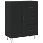 Aparador alto madera contrachapada negro 69,5x34x180 cm de vidaXL, Aparadores - Ref: Foro24-3198106, Precio: 170,99 €, Descue...